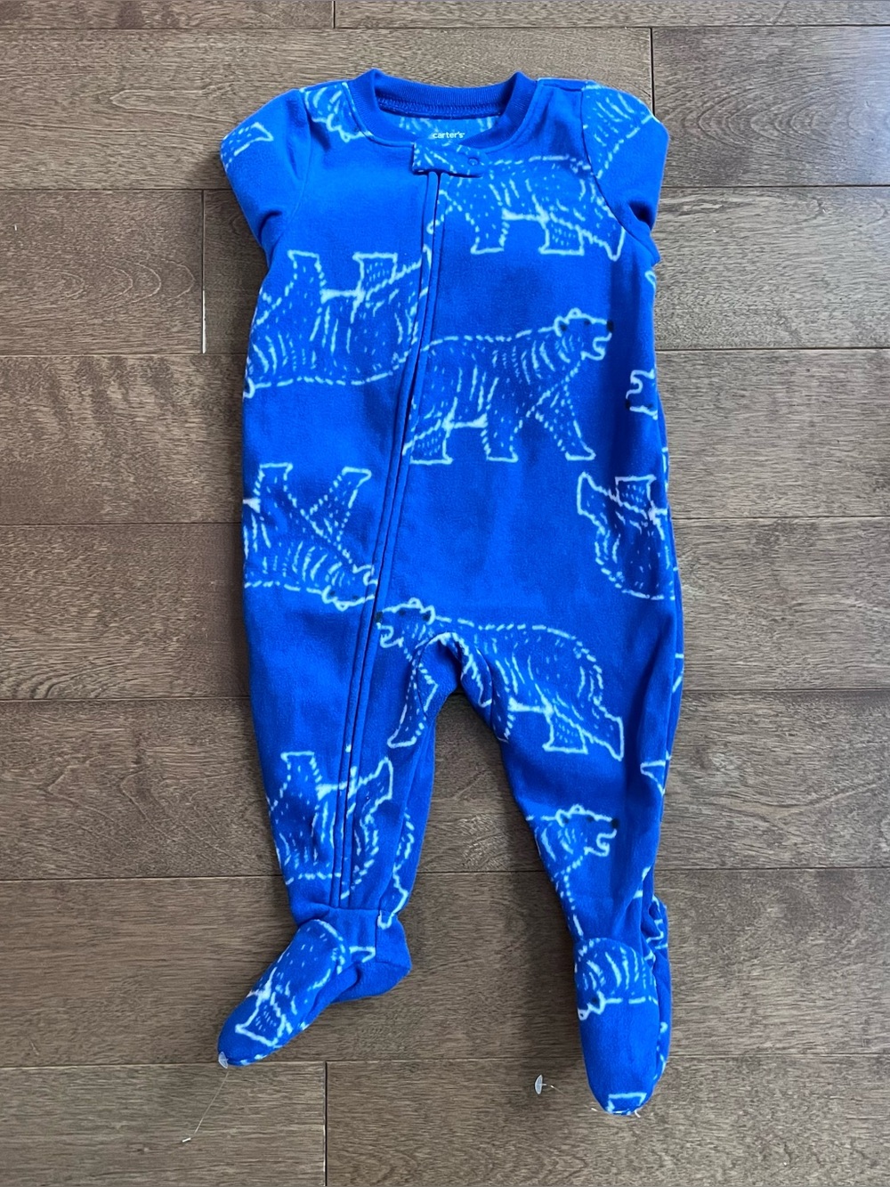 2/$10 CARTERS Baby boy fleece pyjamas 6m NEW